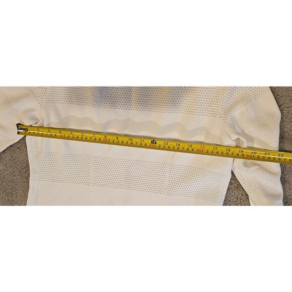 Escada Cardigan Knit Sweater Jewel Buttons Light Pastel Trim Viscose Blend, Sz L - Picture 10 of 11